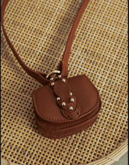 Porte-pods "Edro" cuir - Cognac