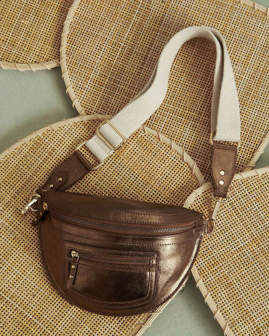 Banane "Sana" cuir Foil - Bronze