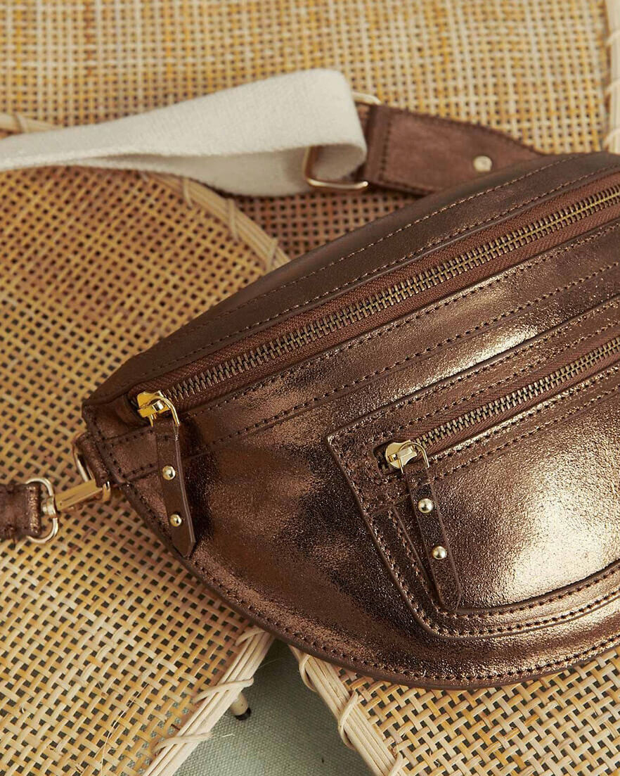 Banane "Sana" cuir Foil - Bronze