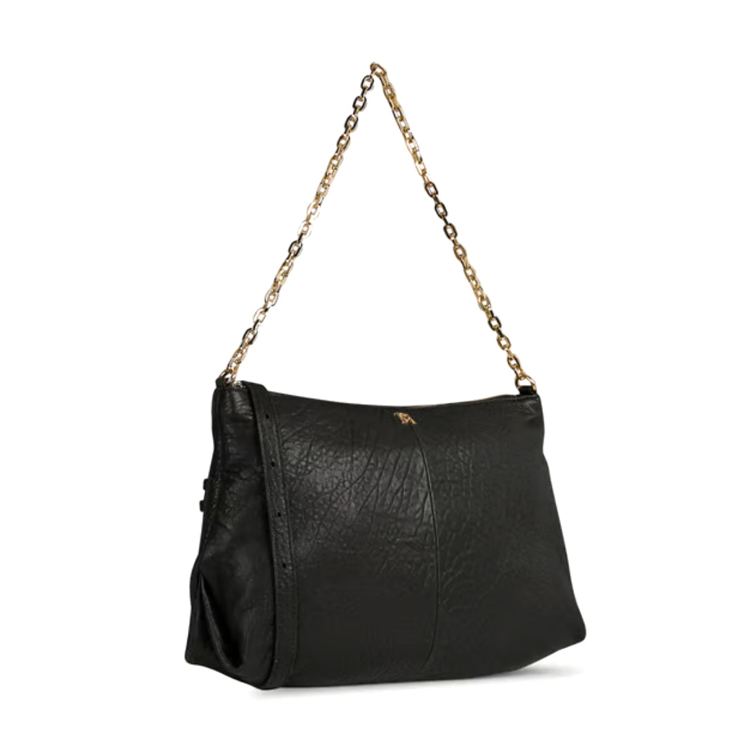 Sac "Serion" cuir de bison - Noir