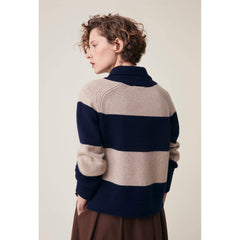 Pull "Gregor" laine Mérinos - stripes Cord