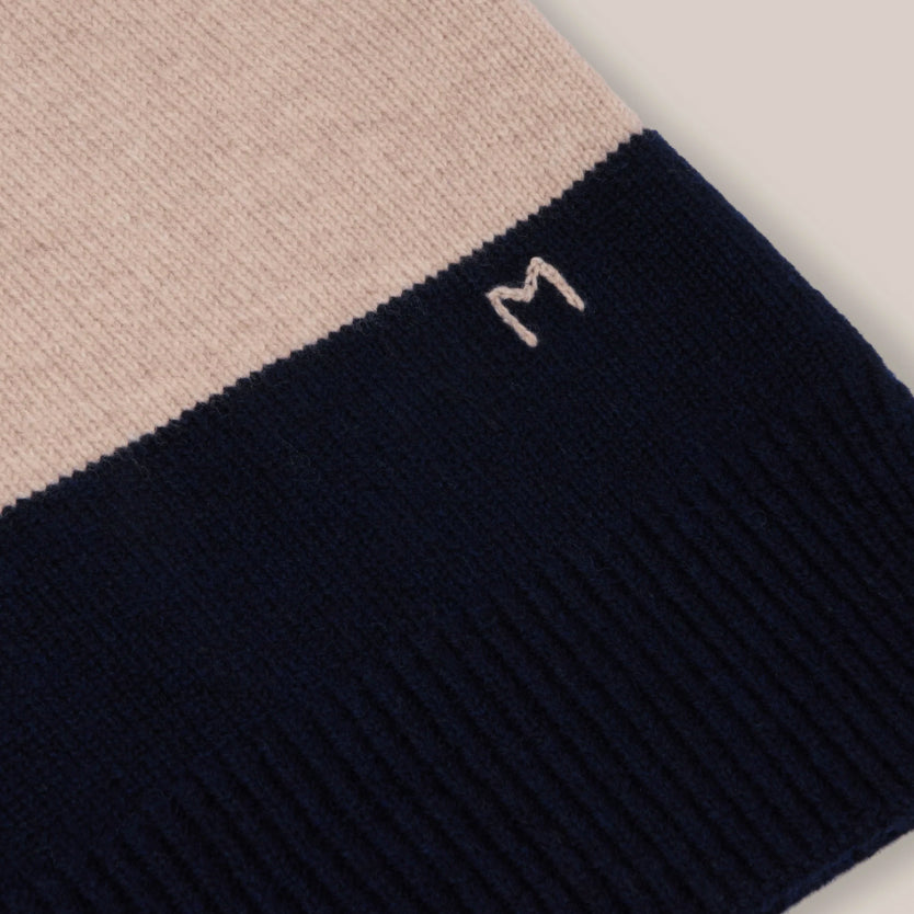 Pull "Gregor" laine Mérinos - stripes Cord