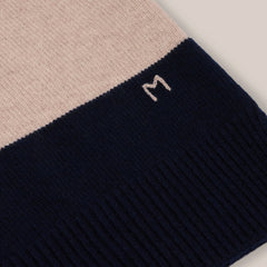 Pull "Gregor" laine Mérinos - stripes Cord