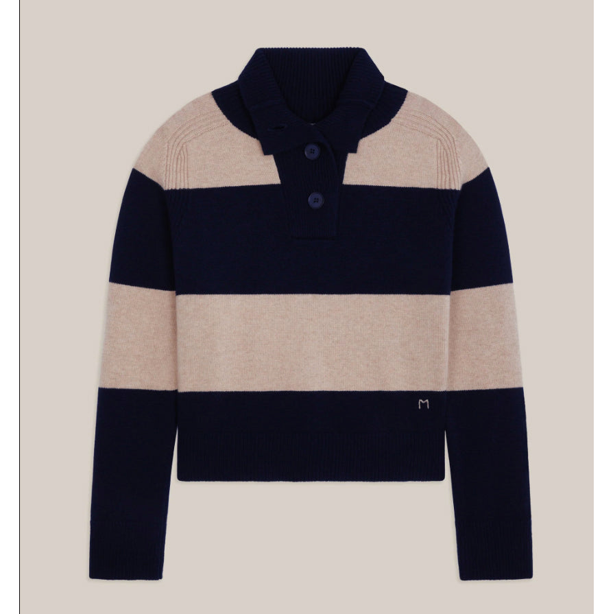 Pull "Gregor" laine Mérinos - stripes Cord