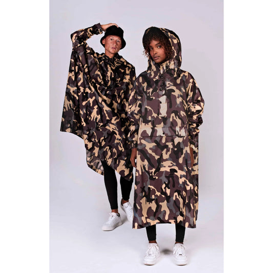 Cape-poncho imperméable "Camo"