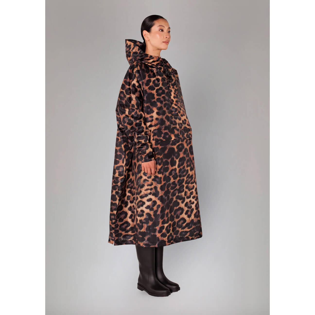 Cape-poncho imperméable "Dark Léopard"