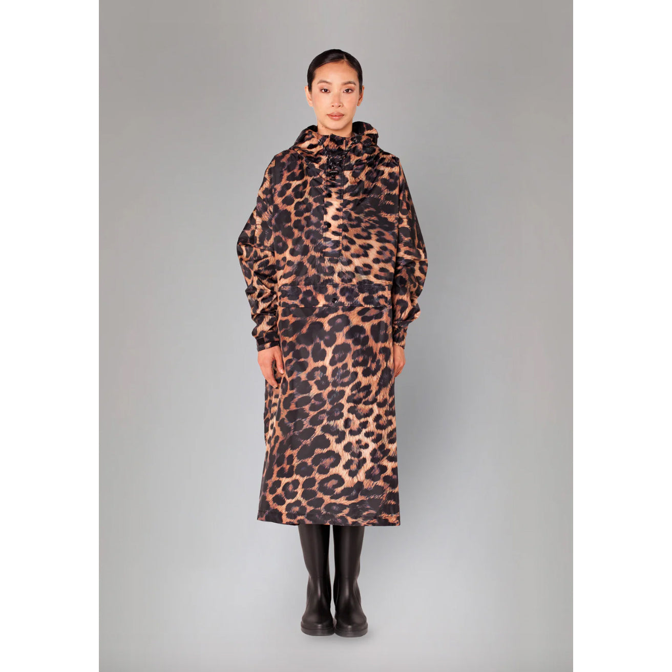 Cape-poncho imperméable "Dark Léopard"