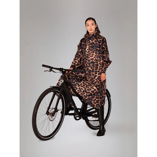 Cape-poncho imperméable "Dark Léopard"