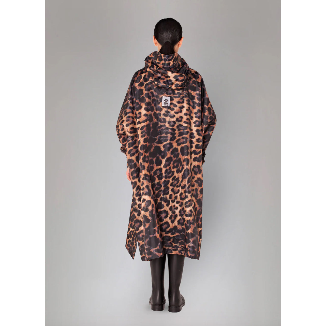 Cape-poncho imperméable "Dark Léopard"
