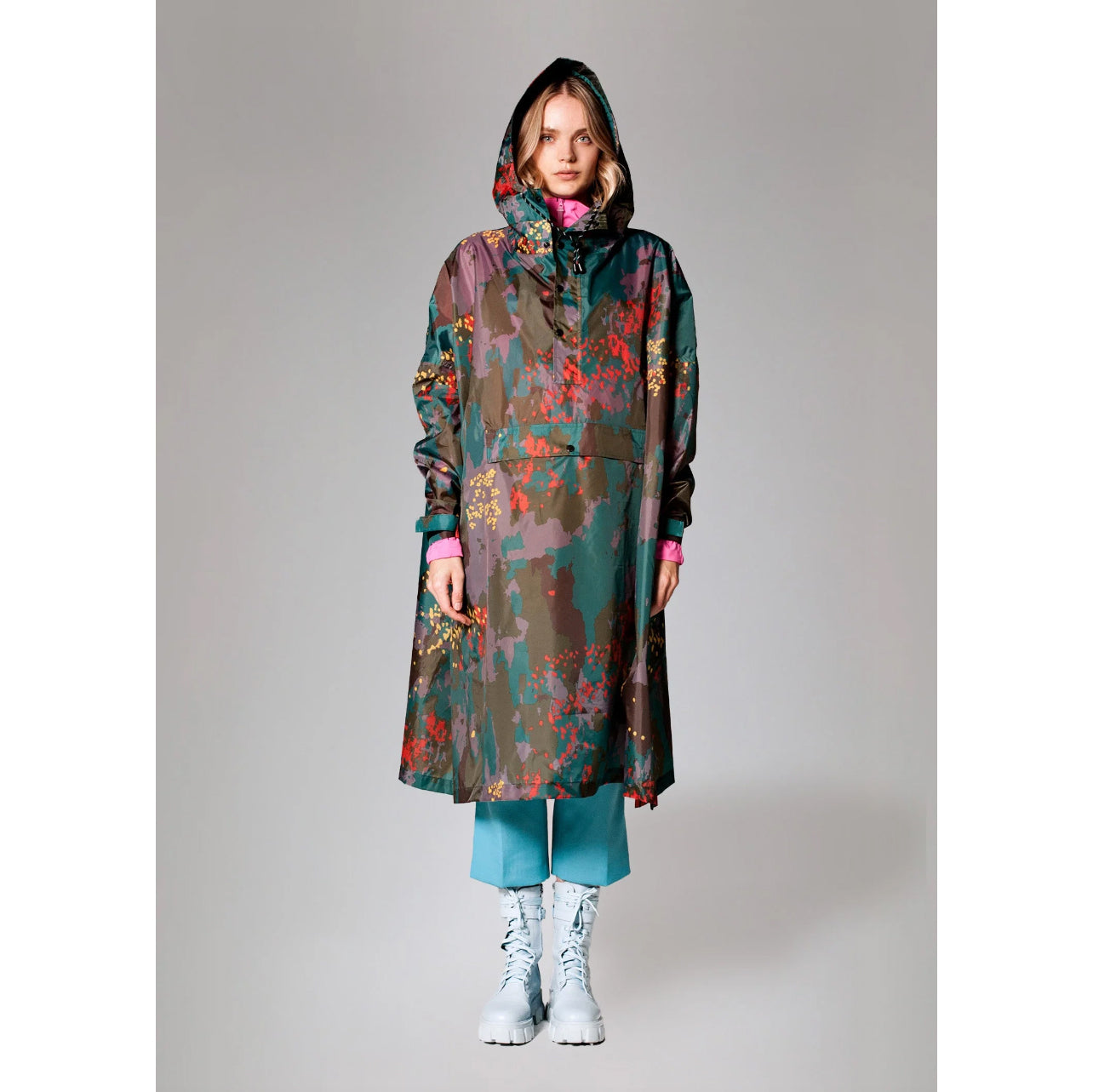 Cape-poncho imperméable "Digi Forest Camo"