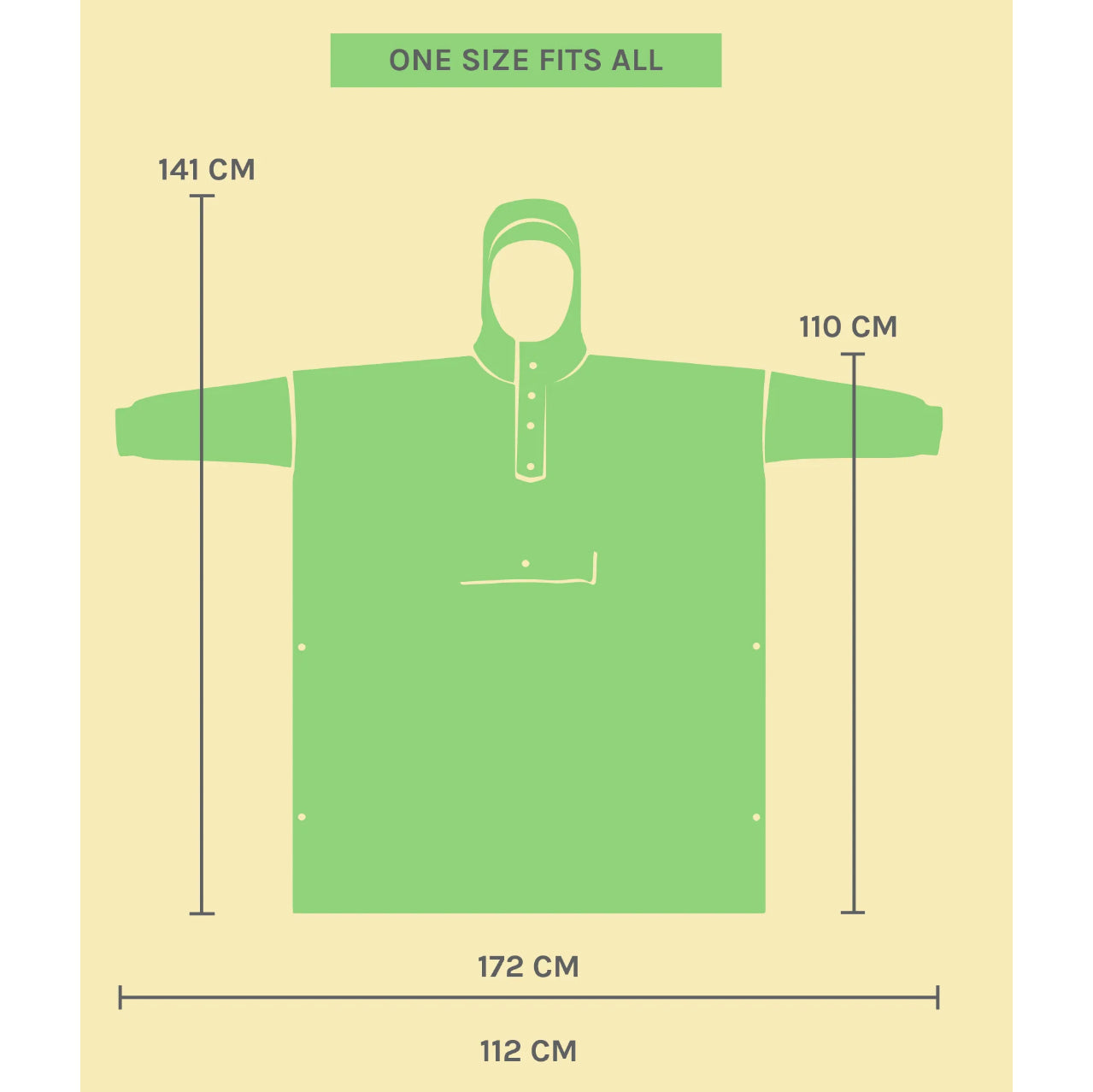 Cape-poncho imperméable "Pink Panther"