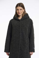 Manteau teddy "Leonie" - Deep iron