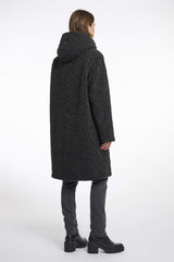 Manteau teddy "Leonie" - Deep iron