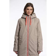 Parka réversible fourrure "Javin" - Sable/léopard