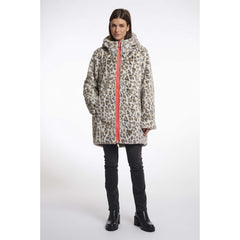 Parka réversible fourrure "Javin" - Sable/léopard