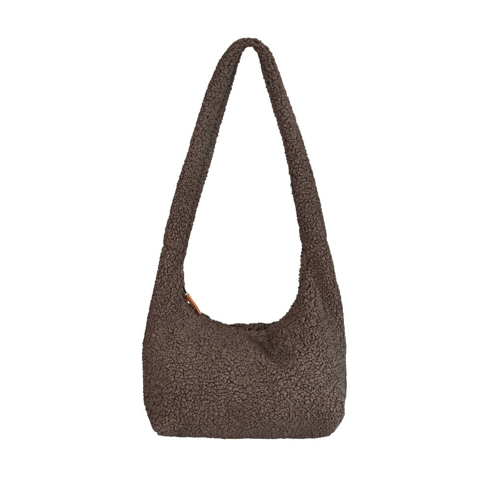 Sac-seau "Vip" fausse fourrure - Cacao