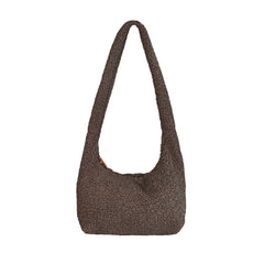 Sac-seau "Vip" fausse fourrure - Cacao