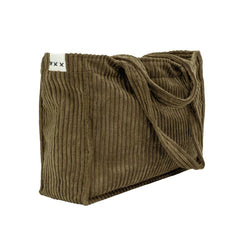 Grand cabas "Volt" velours - Army