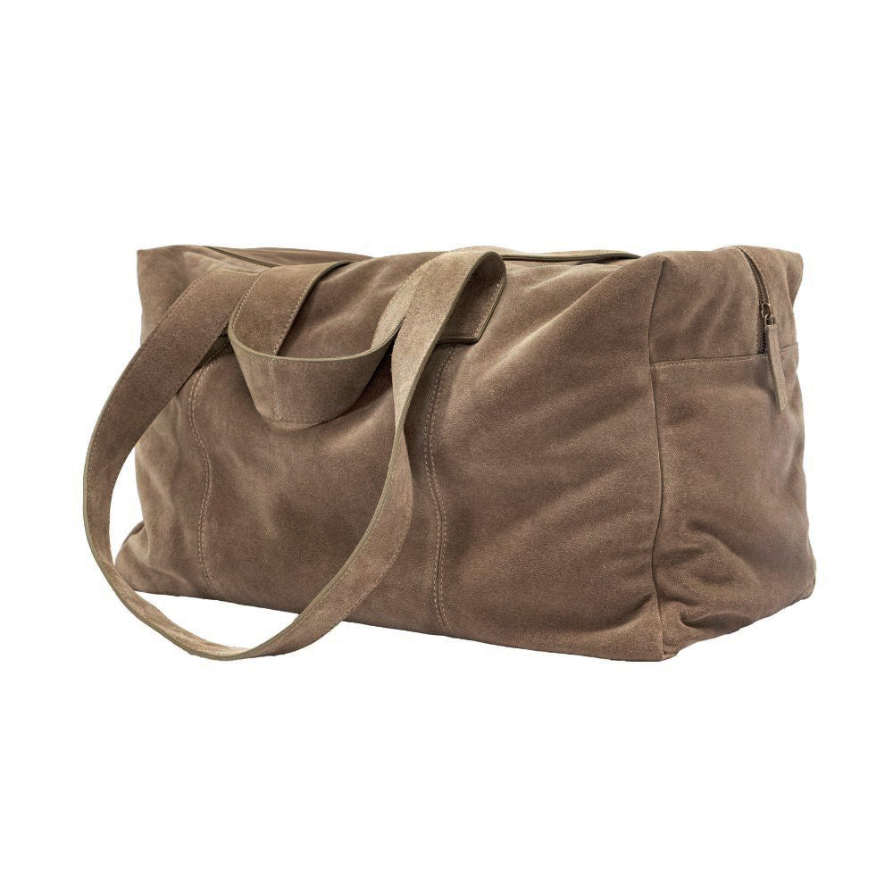 Sac week-end "Trip" cuir - Taupe