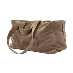 Sac week-end "Trip" cuir - Taupe