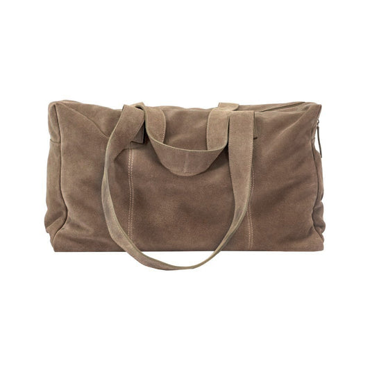 Sac week-end "Trip" cuir - Taupe