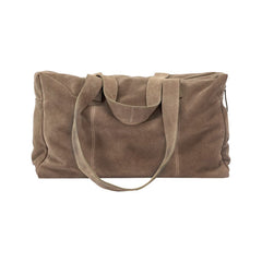 Sac week-end "Trip" cuir - Taupe