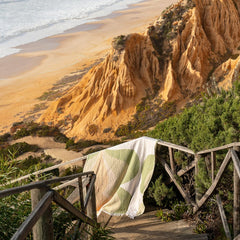 Fouta/Drap de plage "Texas" - Cardamome