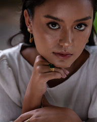 Bague "Geam" - Agate mousse