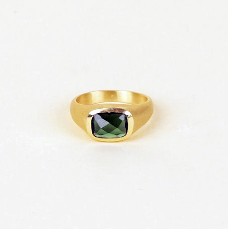 Bague "Lustrae" - Tourmaline verte