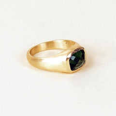 Bague "Lustrae" - Tourmaline verte