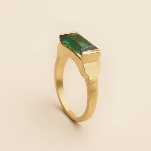 Bague "Sachia" - Tourmaline verte