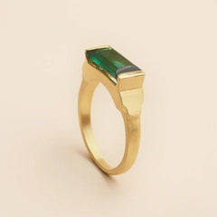 Bague "Sachia" - Tourmaline verte