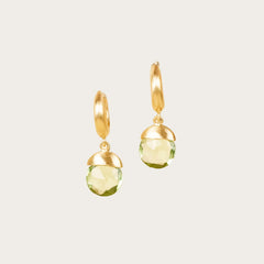 Boucles d'oreilles "Tirua" - Tourmalines vertes