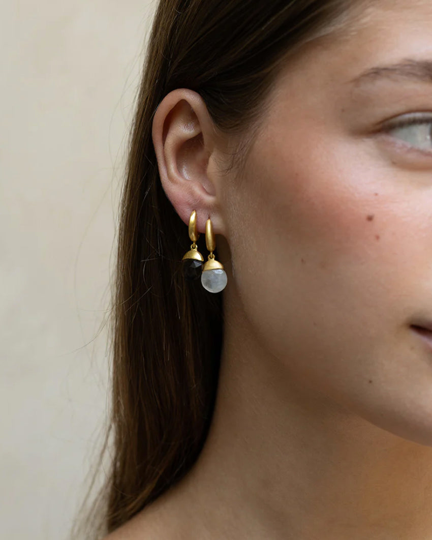 Boucles d'oreilles "Tirua" - Tourmalines vertes