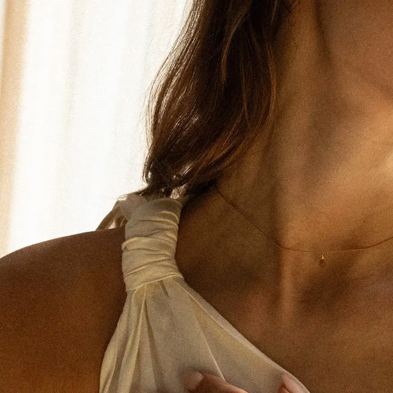 Collier "Sirig" - Topaze fumée