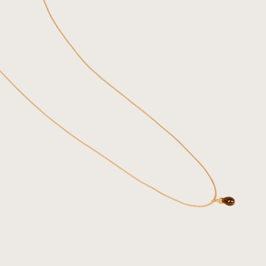 Collier "Sirig" - Topaze fumée