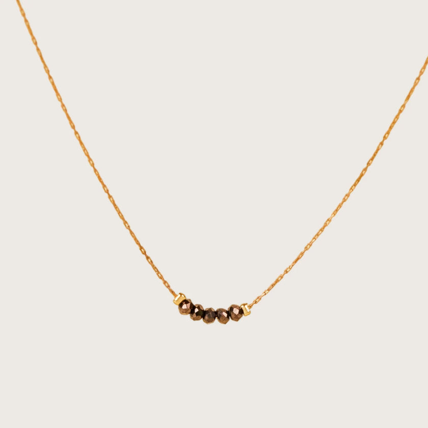 Collier "Jonit" - Crystal maroon