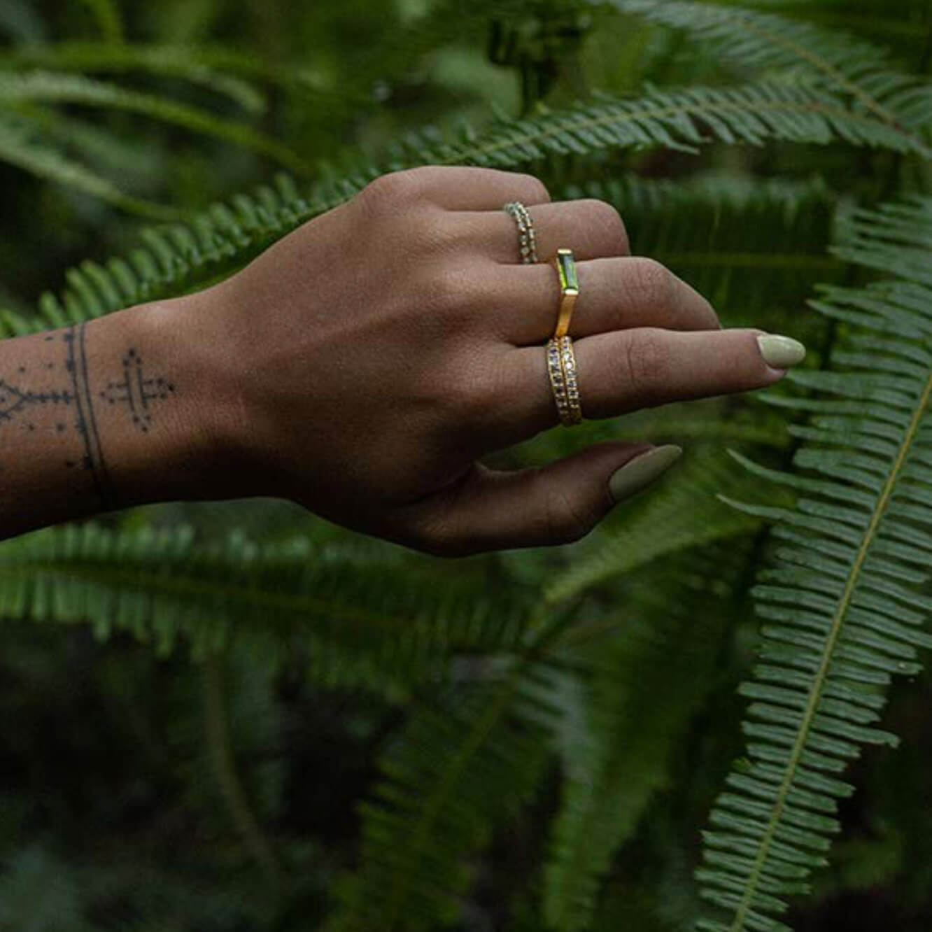 Bague "Tini" - Améthyste verte