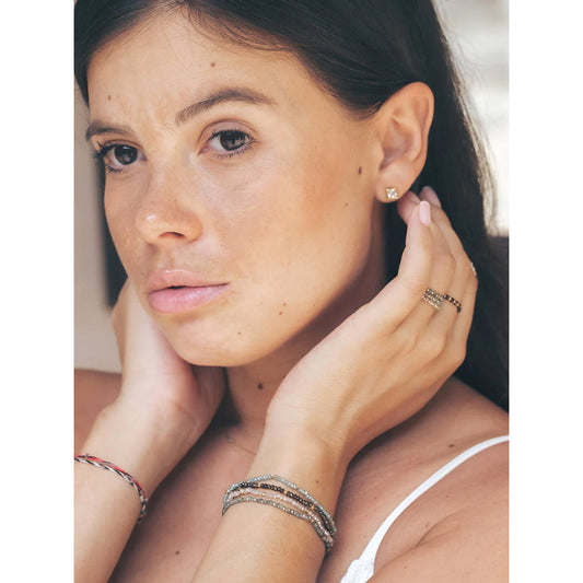 Bracelet "Jaydu" - Crystal maroon