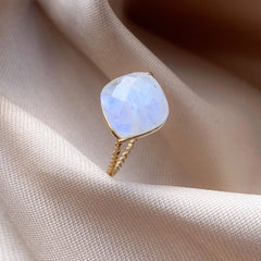 Bague "Marion" - Labradorite blanche