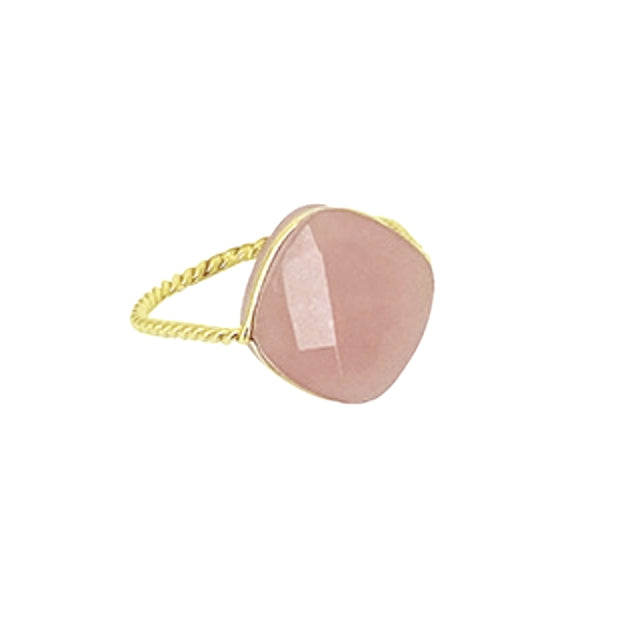 Bague "Marion" - Quartz rose
