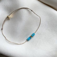 Bracelet-cordon "Las Vegas" - Turquoises