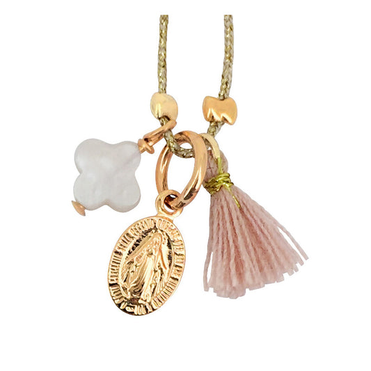 Collier-cordon "Charm-Madonne" - Nacre