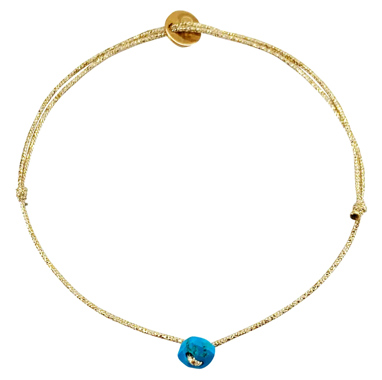 Bracelet-cordon "Little" - Turquoise