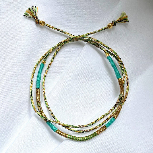 Bracelet-cordon "Sukh" - Turquoise