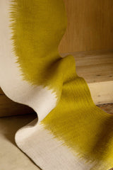 Tapis "Brush long" laine 75x210 - Pistache/sable