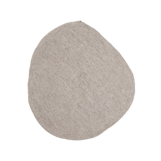 Tapis "Pebble" laine 150x145 - Pierre