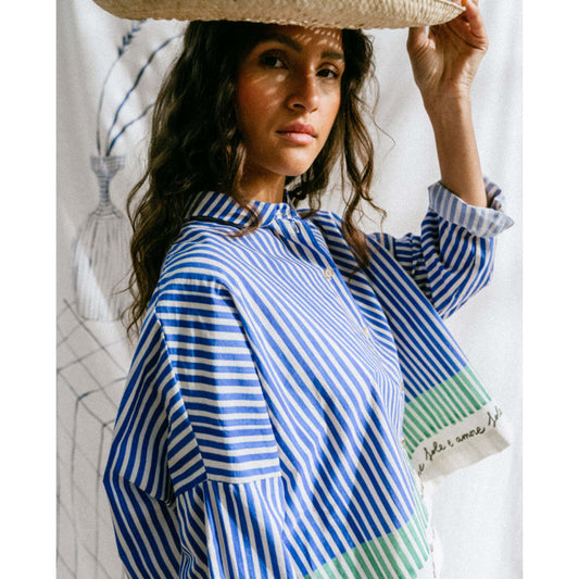 Chemise rayée "Wood Amore"