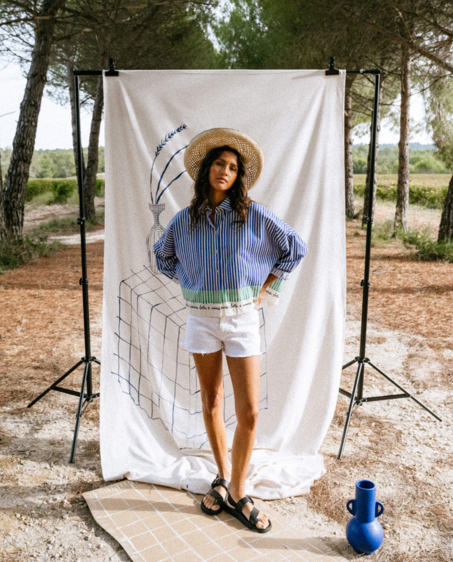 Chemise rayée "Wood Amore"