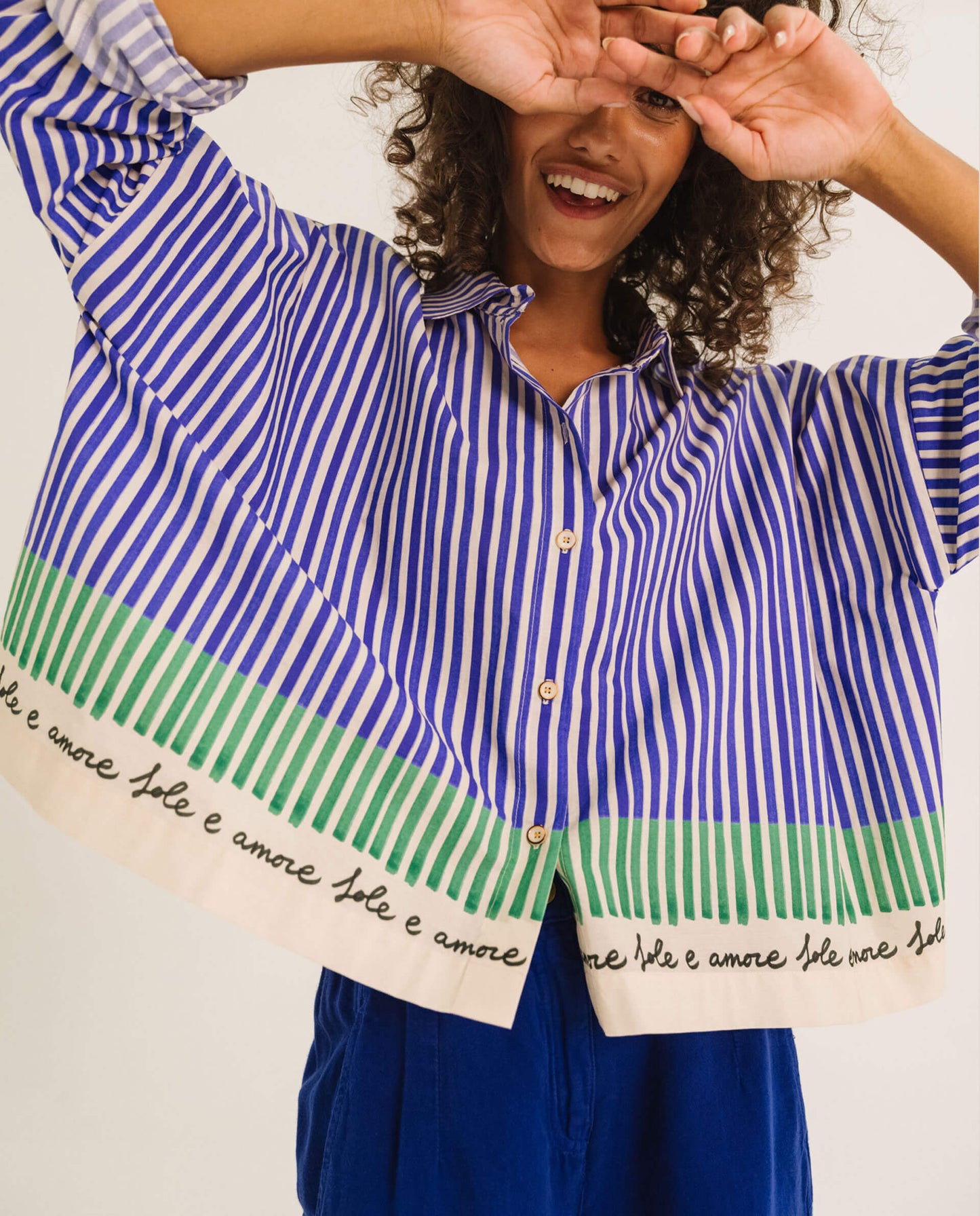 Chemise rayée "Wood Amore"